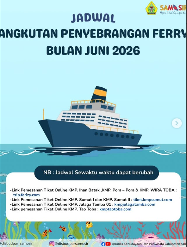 Jadwal Kapal Ferry Menuju Samosir
